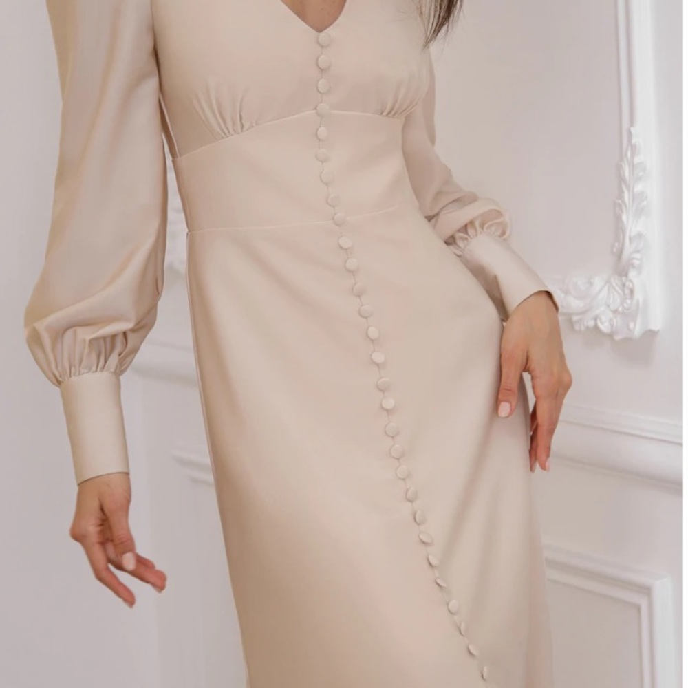 LICHI Ivory MIDI dress